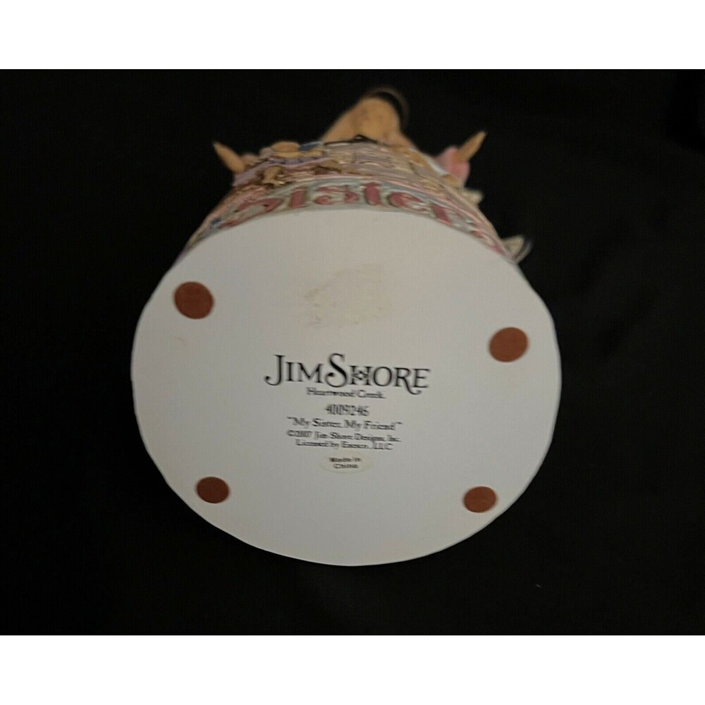 Jim Shore Heartwood Creek "MY SISTER MY FRIEND" #4009246 Angel w/3D detail 9" - Picture 11 of 11